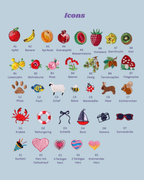 Übersicht über alle verfügbaren Icons